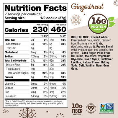 #nutrition facts_12 Cookies / Gingerbread