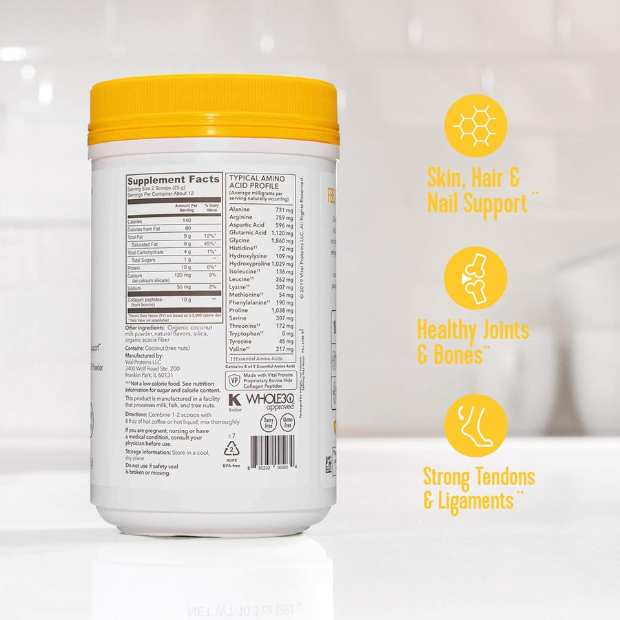Vital Proteins Collagen Creamer Collagen Vital Proteins Size: 12 Servings Flavor: Vanilla, Coconut, Mocha