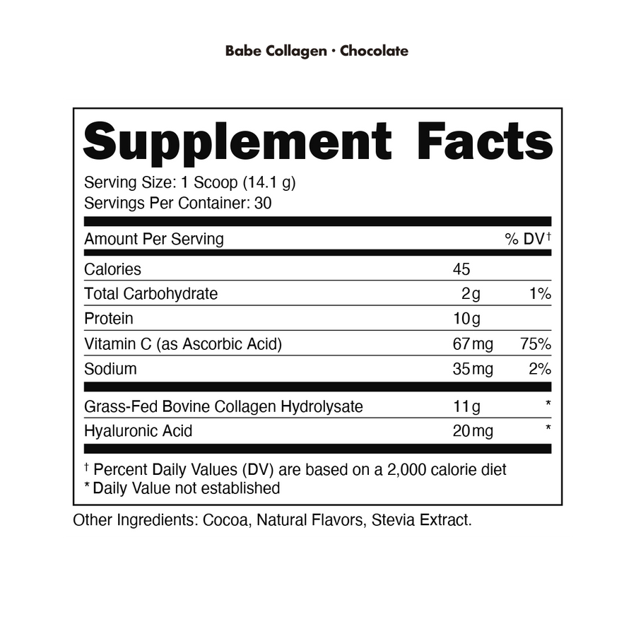 Bucked Up Babe Collagen Collagen Bucked Up Size: 30 Servings Flavor: Blueberry Pomegranate, Chocolate