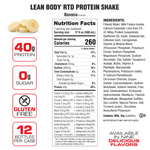 Labrada Lean Body Protein Shake RTD RTD Labrada Size: 12 Cartons Flavor: Pina Colada, Chocolate Peanut Butter, Banana, Vanilla, Cafe Mocha (Caffeinated), Chocolate, Cookies & Cream, Creamy Salted Caramel, Strawberry, Chocolate Mint