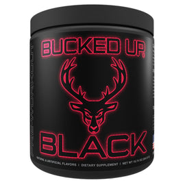 Bucked Up Black Pre Workout Pre-Workout Bucked Up Size: 30 Servings Flavor: Deer Candy (Grape Strawberry)