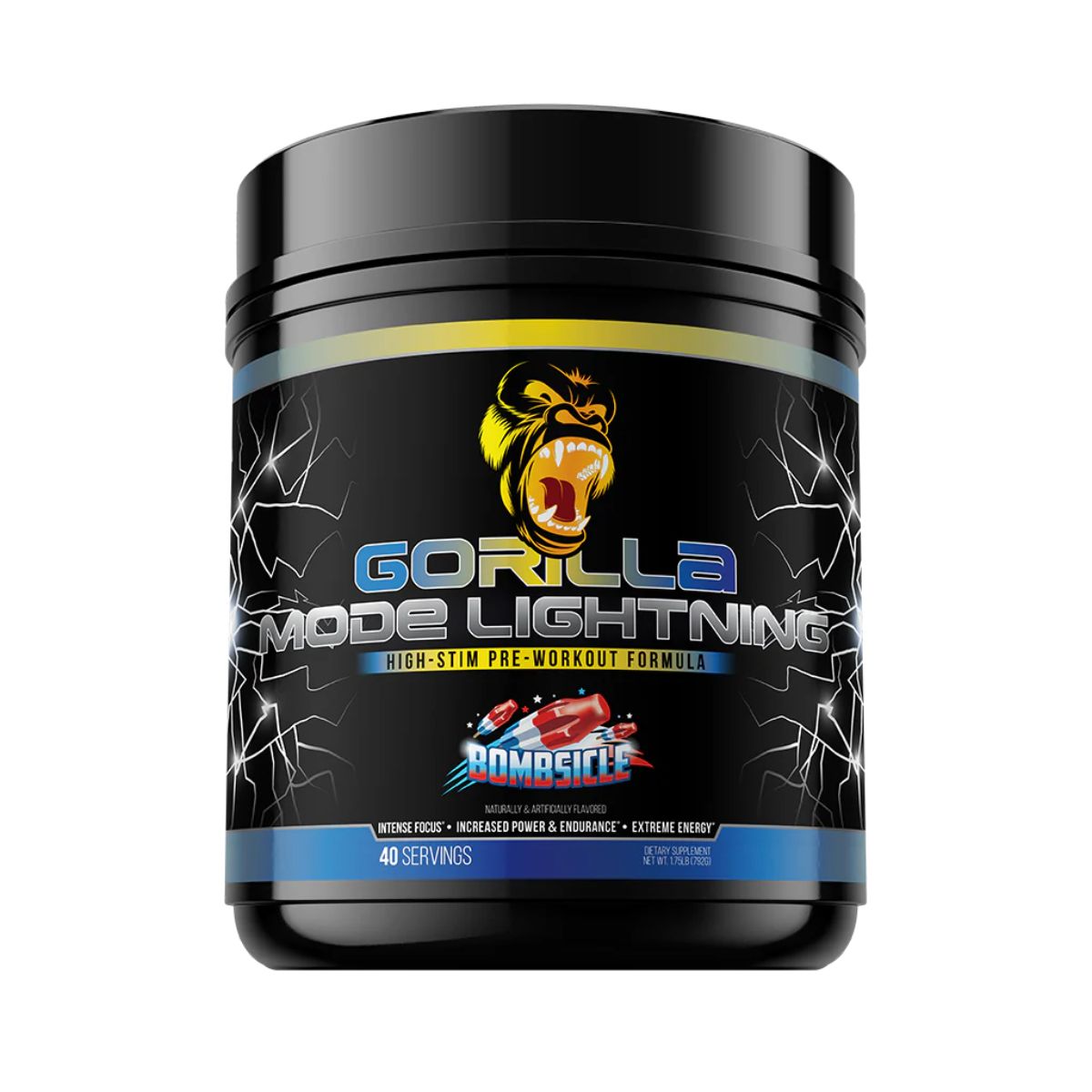 Gorilla Mind Gorilla Mode Lightning High-Stim Pre-Workout
