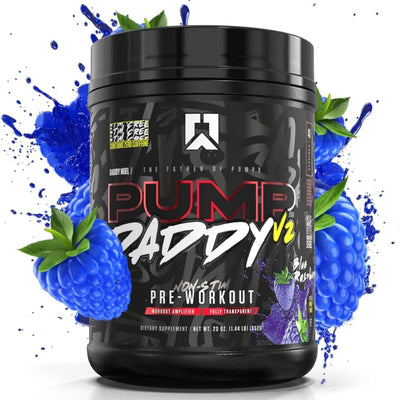Ryse Pump Daddy V2 Pump Pre Workout RYSE Size: 40 Servings Flavor: Blue Raspberry