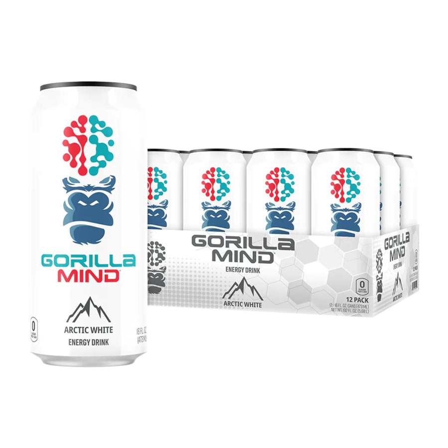Gorilla Mind Energy Drink Energy Drink Gorilla Mind Size: 12 Cans Flavor: Arctic White