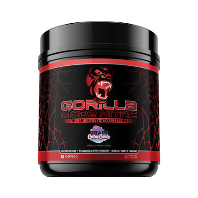Gorilla Mind Gorilla Mode Nitric Stim-Free Pre-Workout Pre-Workout Gorilla Mind Size: 40 Servings Flavor: Cotton Candy Grape