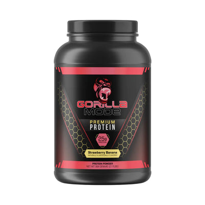 Gorilla Mind Gorilla Mode Premium Protein Protein Gorilla Mind Size: 30 Servings Flavor: Strawberry Banana