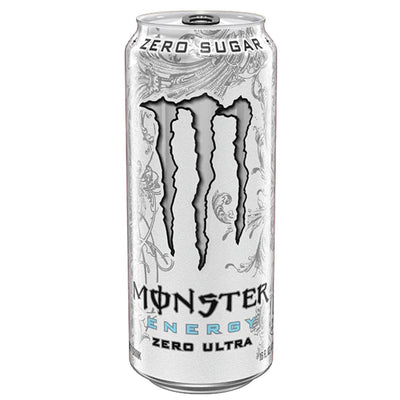 Monster Energy Zero Ultra Energy Drink MONSTER Size: 16 OZ (24 Cans) Flavor: White Zero Ultra