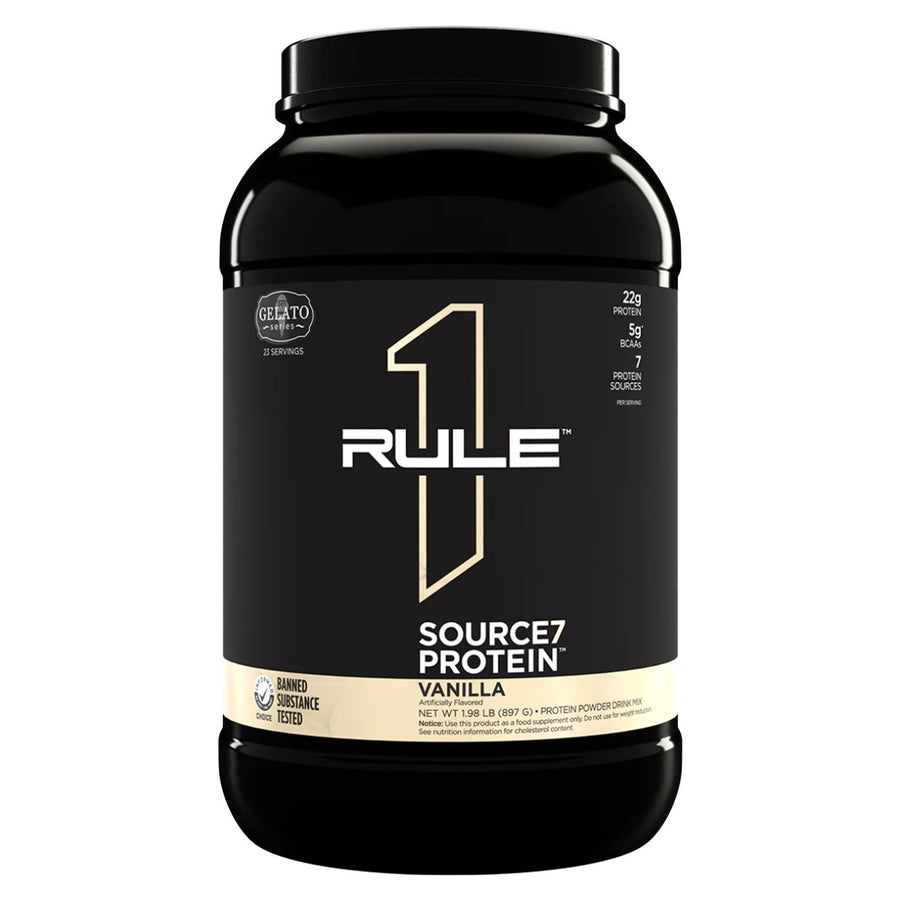 R1 Source7 Protein Protein Rule One Size: 2 lb Flavor: Vanilla Gelato