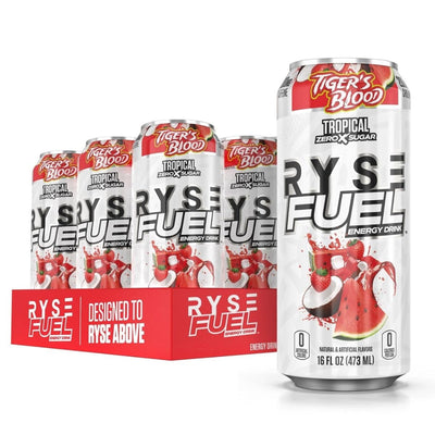 RYSE Fuel Energy Drink Energy Drink RYSE Size: 12 Cans Flavor: Tiger's Blood