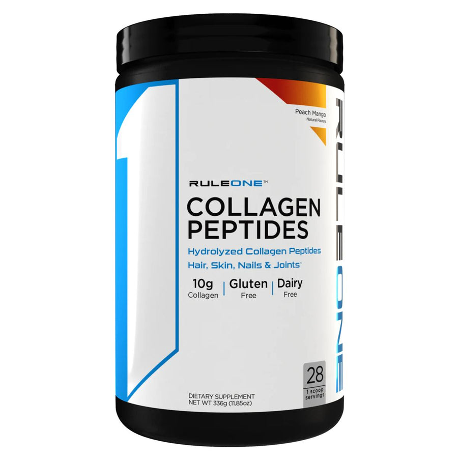 R1 Collagen Peptides Collagen Rule One Size: 28 Servings Flavor: Peach Mango