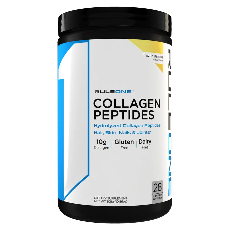 R1 Collagen Peptides Collagen Rule One Size: 28 Servings Flavor: Frozen Banana