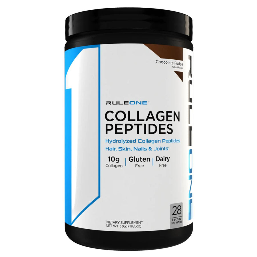 R1 Collagen Peptides Collagen Rule One Size: 28 Servings Flavor: Chocolate Fudge