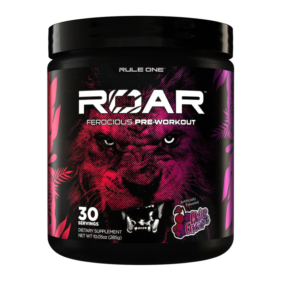 R1 Roar Ferocious Pre-Workout Pre-Workout Rule One Size: 30 Servings Flavor: Wild Grape