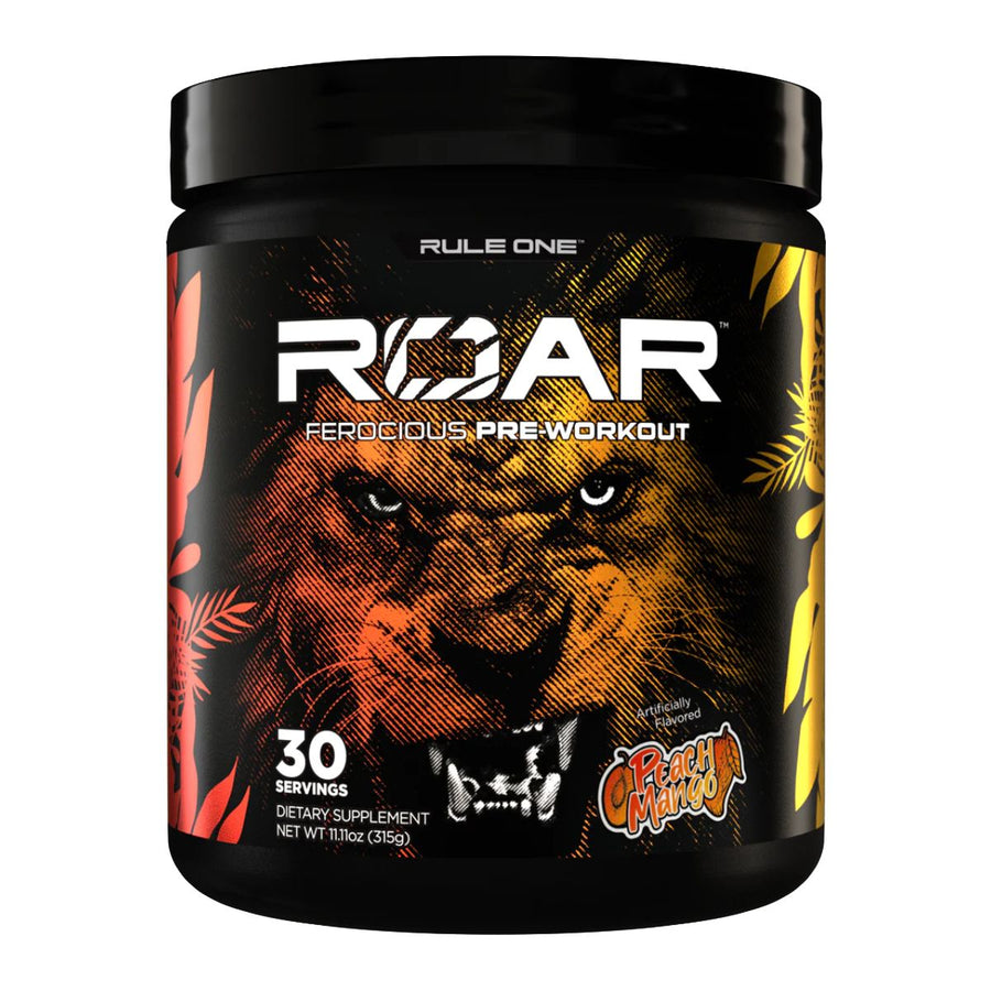 R1 Roar Ferocious Pre-Workout Pre-Workout Rule One Size: 30 Servings Flavor: Peach Mango