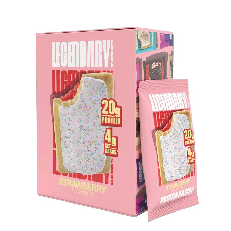 Legendary Foods Tasty Pastry Pop Tart Healthy Snacks Legendary Foods Size: 10 Pastries Flavor: Strawberry