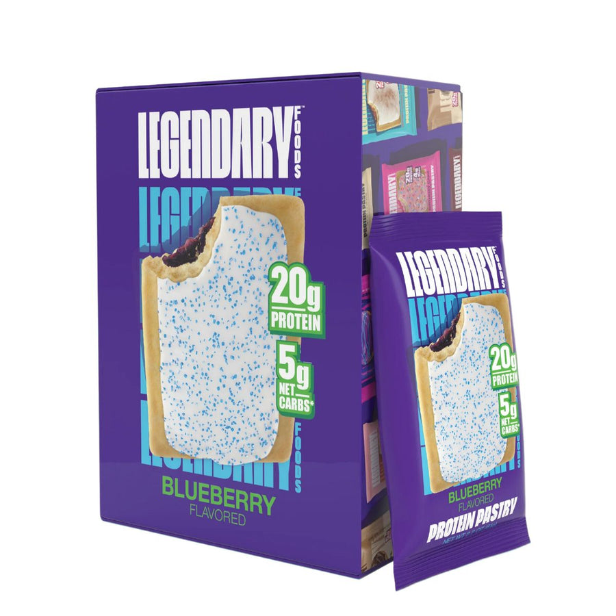Legendary Foods Tasty Pastry Pop Tart Healthy Snacks Legendary Foods Size: 10 Pastries Flavor: Blueberry