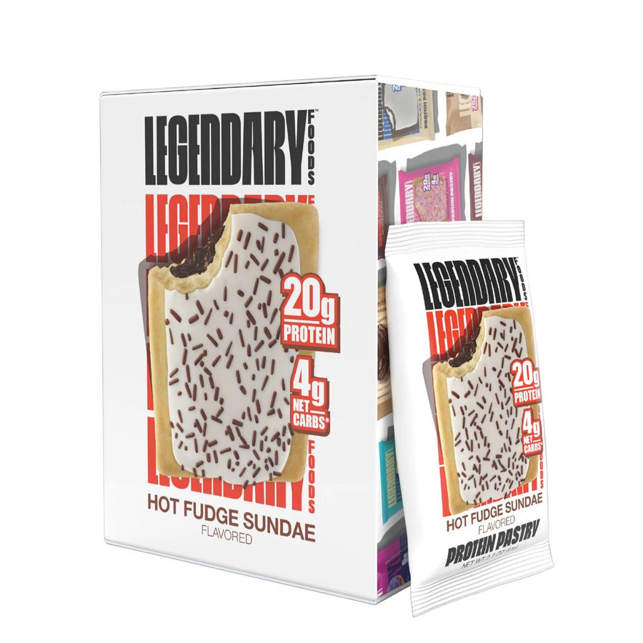 Legendary Foods Tasty Pastry Pop Tart Healthy Snacks Legendary Foods Size: 10 Pastries Flavor: Hot Fudge Sundae
