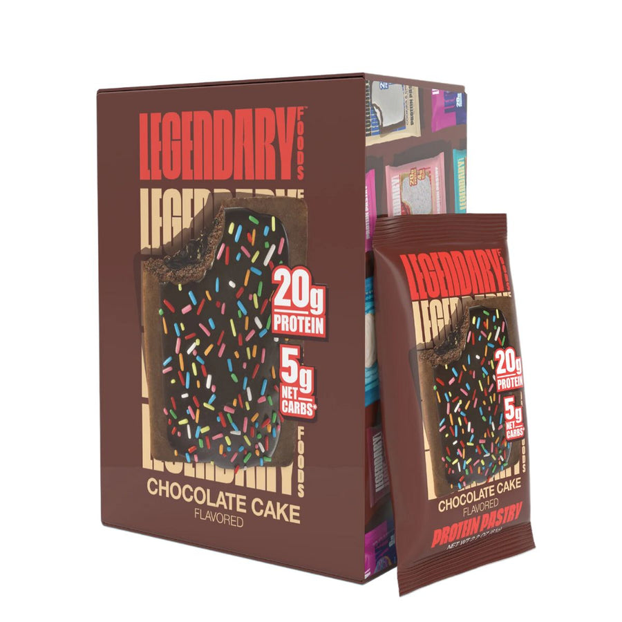 Legendary Foods Tasty Pastry Pop Tart Healthy Snacks Legendary Foods Size: 10 Pastries Flavor: Chocolate Cake