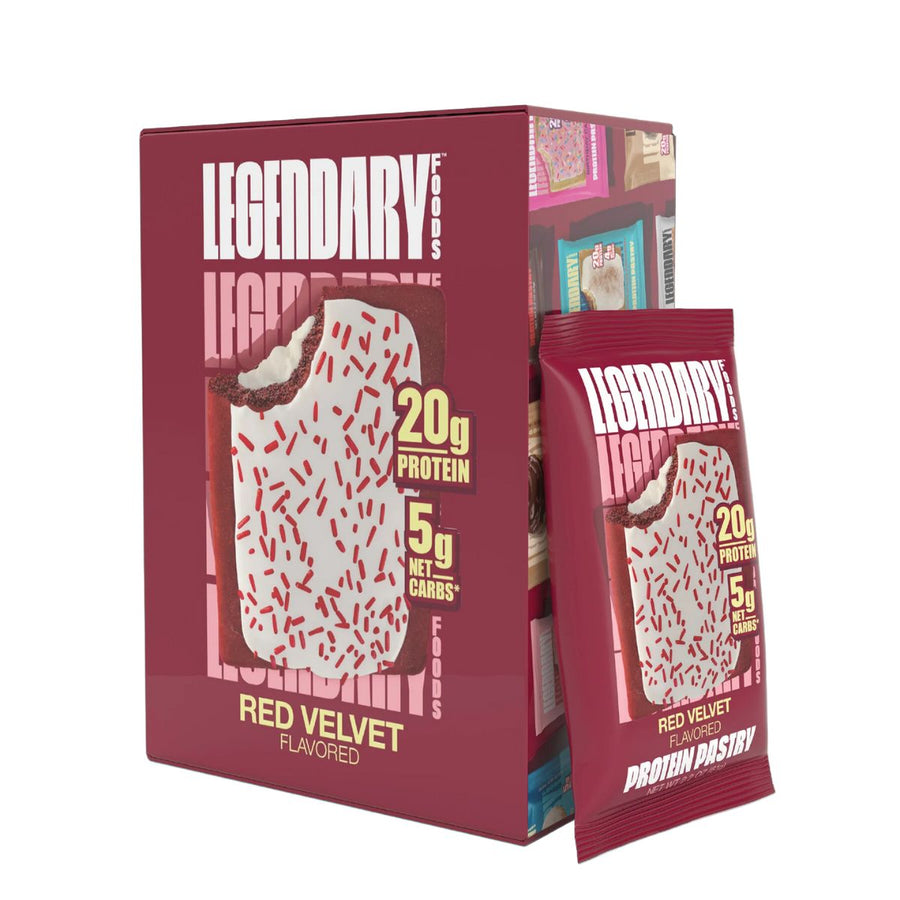 Legendary Foods Tasty Pastry Pop Tart Healthy Snacks Legendary Foods Size: 10 Pastries Flavor: Red Velvet