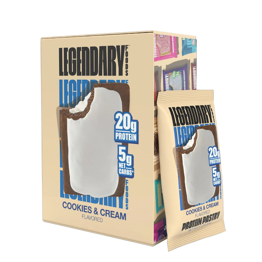 Legendary Foods Tasty Pastry Pop Tart Healthy Snacks Legendary Foods Size: 10 Pastries Flavor: Cookies and Cream