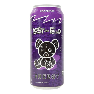 Lost and Found Energy Drink Energy Drink Lost & Found Size: 12 Cans Flavor: Grape Fizz