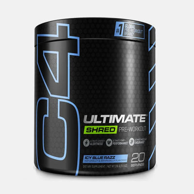Cellucor C4 Ultimate Shred Pre Workout Powder Pre-Workout Cellucor Size: 20 Servings Flavor: Icy Blue Razz