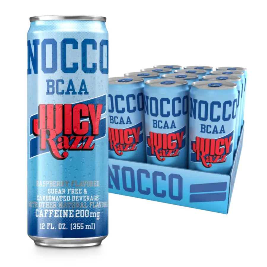 NOCCO BCAA Energy Drink Energy Drink NOCCO Size: 12 Cans Flavor: Juicy Razz
