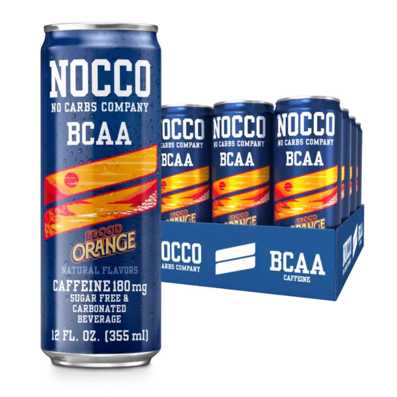 NOCCO BCAA Energy Drink Energy Drink NOCCO Size: 12 Cans Flavor: Blood Orange