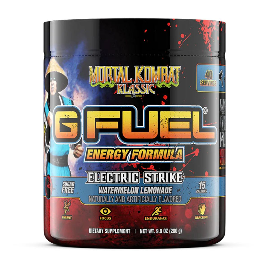 G FUEL Energy Formula Pre-Workout G Fuel Size: 40 Servings Flavor: ELECTRIC STRIKE KLASSIC (Watermelon Lemonade)