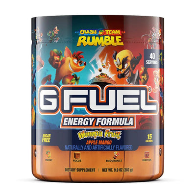 G FUEL Energy Formula Pre-Workout G Fuel Size: 40 Servings Flavor: WUMPA FRUIT (Apple Mango)
