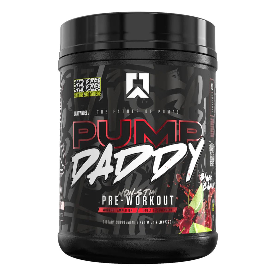 Ryse Pump Daddy Non-Stimulant Pre-Workout Pre-Workout RYSE Size: 40 Servings Flavor: Black Cherry Citrus