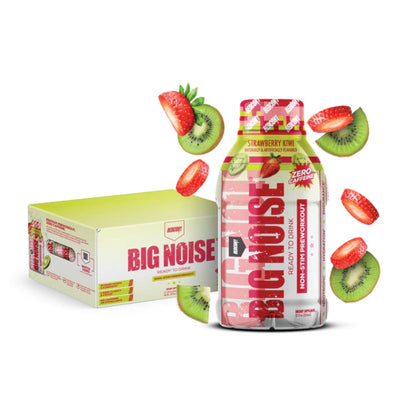 Redcon1 Big Noise RTD Pre-Workout RedCon1 Size: 12 Pack Flavor: Strawberry Kiwi
