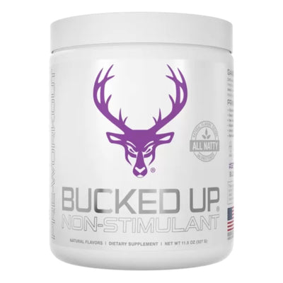 Bucked Up Stim Free Pre Workout Pre-Workout Bucked Up Size: 30 Servings Flavor: Grape Gainz