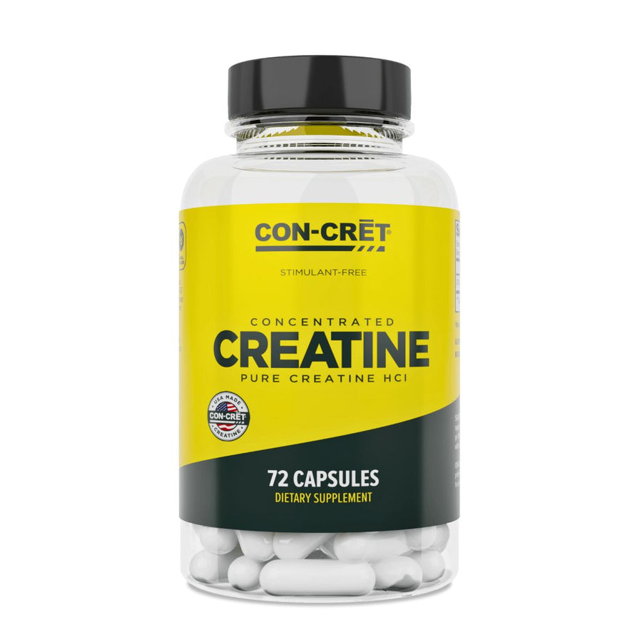 Con-Cret Pure Creatine HCI Capsules Creatine Con-Cret Size: 72 Capsules Flavor: Unflavored