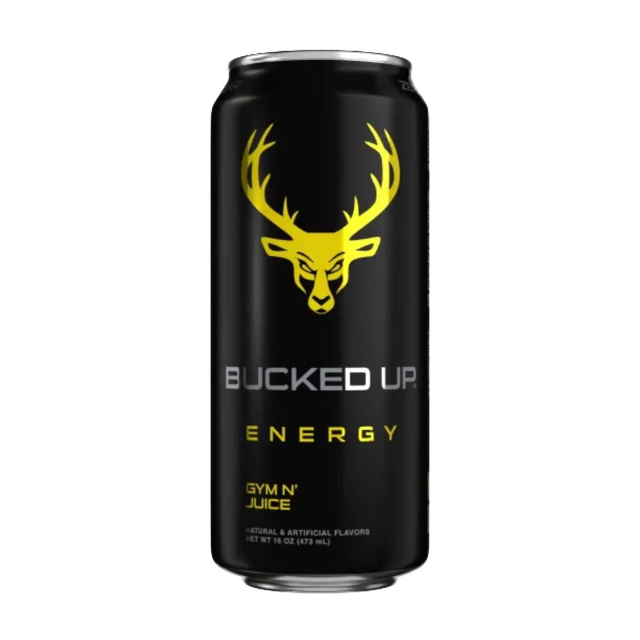 Bucked Up Energy Drink Energy Drink Bucked Up Size: 12 Pack Flavor: Gym N Juice