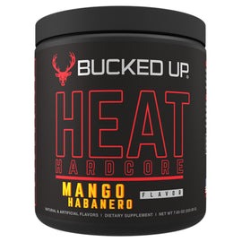 Bucked Up HEAT Hardcore Powder Pre-Workout Bucked Up Size: 30 Servings Flavor: Mango Habanero