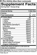 R1 Pre-Amino Aminos Rule One Size: 30 Servings Flavor: Watermelon Splash, Blue Razz Lemonade, Fruit Punch, Pineapple Orange, Peach Mango, Juicy Grape, Rainbow Candy