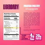 Legendary Foods Tasty Pastry Pop Tart Healthy Snacks Legendary Foods Size: 10 Pastries Flavor: Birthday Cake, Cinnamon Brown Sugar, Strawberry, Blueberry, Hot Fudge Sundae, Chocolate Cake, Red Velvet, Cookies and Cream