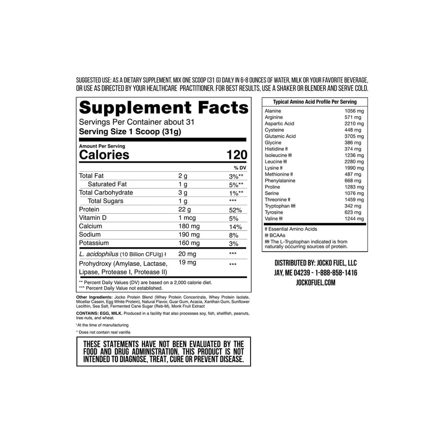 Jocko Fuel Molk Protein Powder
