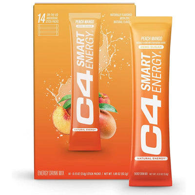 Cellucor C4 Smart Energy Sticks Pre-Workout Cellucor Size: 14 Sticks Flavor: Peach Mango