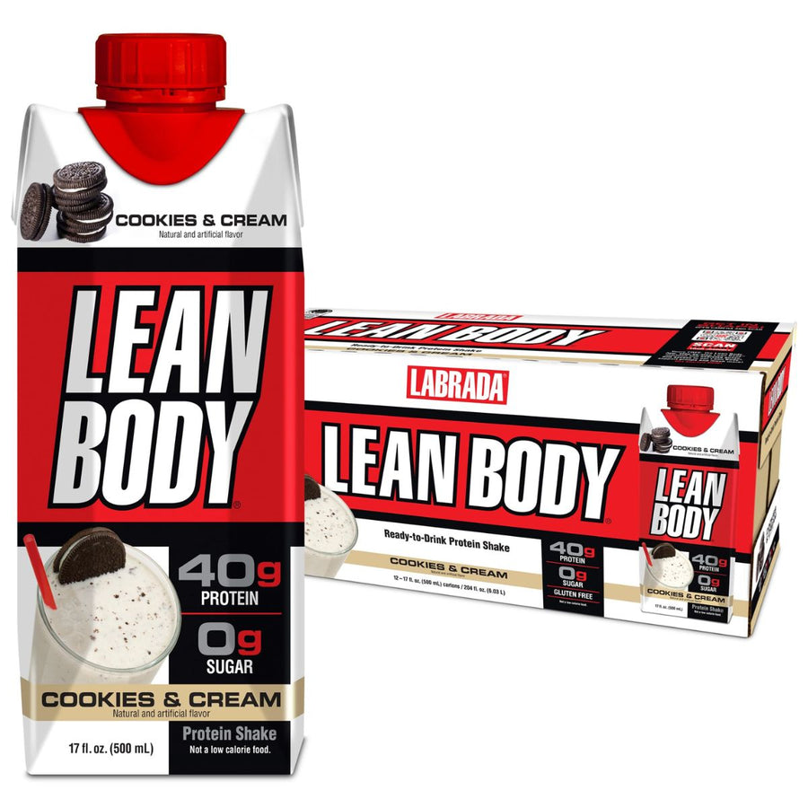 Labrada Lean Body Protein Shake RTD RTD Labrada Size: 12 Cartons Flavor: Cookies & Cream