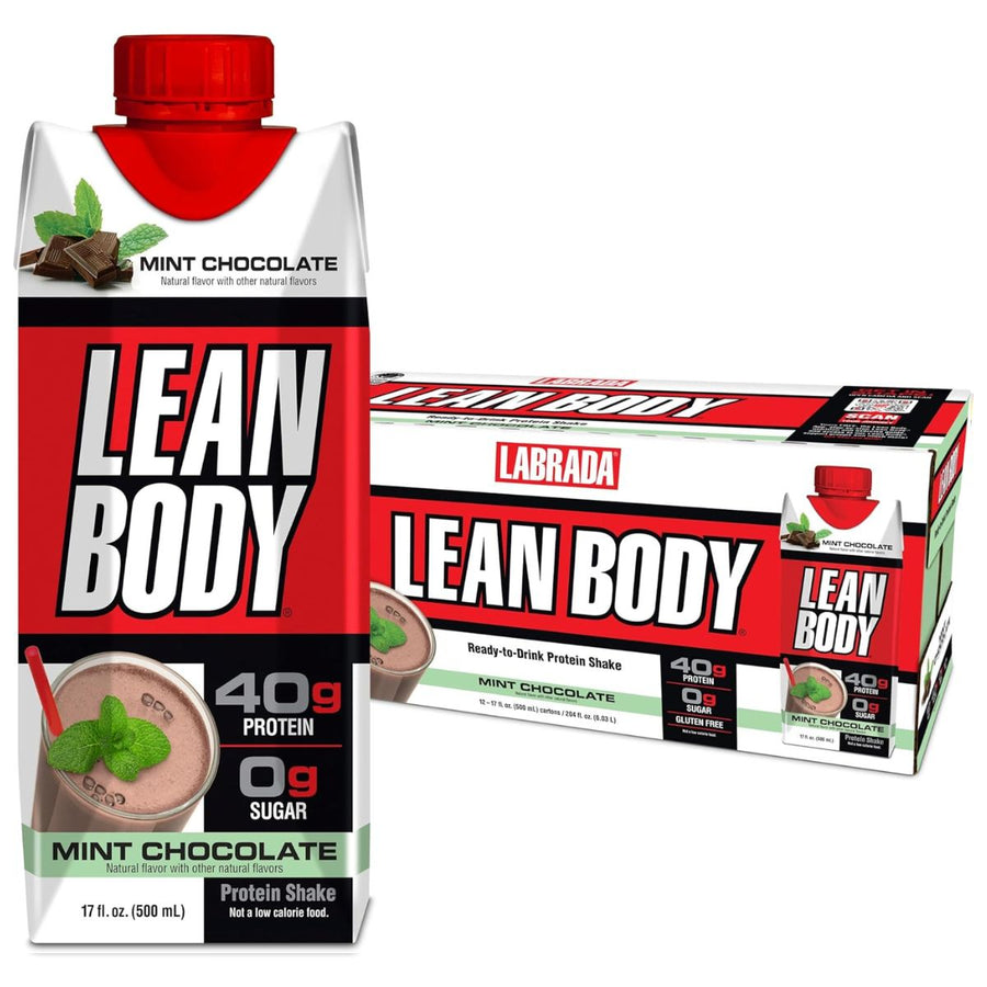 Labrada Lean Body Protein Shake RTD RTD Labrada Size: 12 Cartons Flavor: Chocolate Mint
