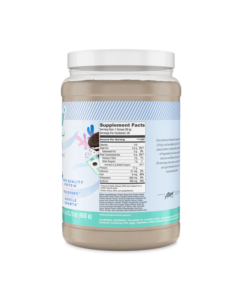 Alani Nu Vegan Protein Powder Protein Alani Nu Size: 25 Servings Flavor: Cinni Buns, Frosted Flurry