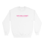 Lift for a cure sweatshirt Apparel & Accessories CampusProtein.com Colors: White, Light Pink, Sport Grey Sizes: Small (S), Medium (M), Large (L), Extra Large (XL), XXL (2XL)