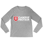 CP Longsleeve Apparel & Accessories CampusProtein.com Colors: Athletic Heather Sizes: Small (S)