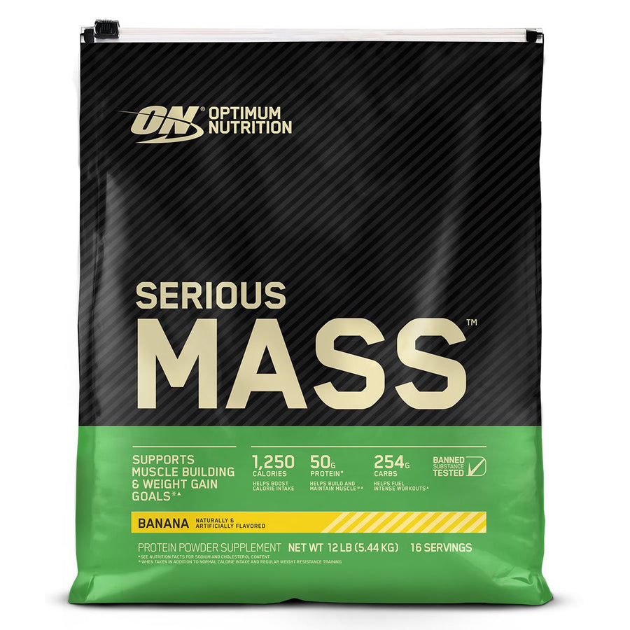 Optimum Nutrition Serious Mass Protein Mass Gainers Optimum Nutrition Size: 12 Lbs. Flavor: Banana