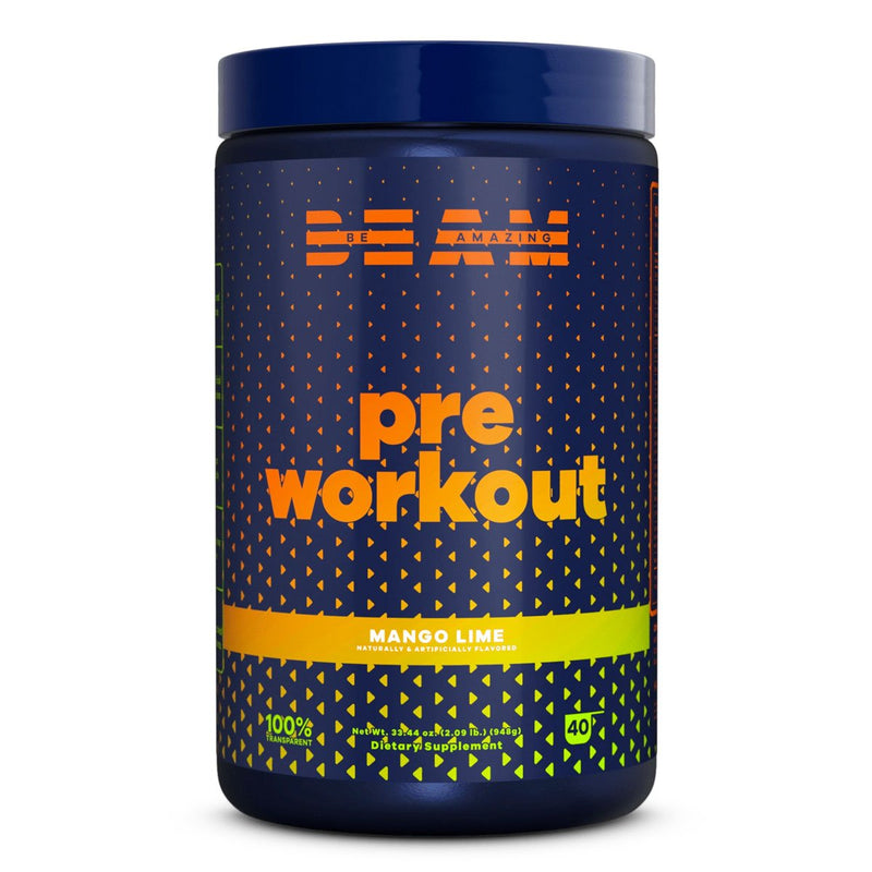 BEAM pre workout Pre-Workout BEAM: Be Amazing Size: 40 Scoops Flavor: Mango Lime