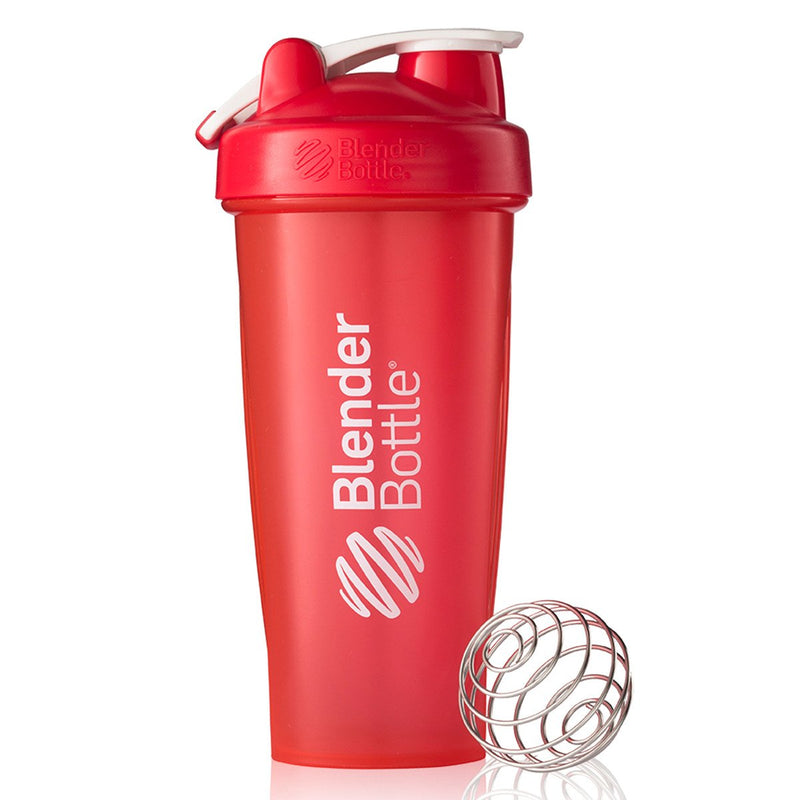 Classic BlenderBottle Accessories Blender Bottle Size: 20 Oz., 28 Oz. Color: Coral, Full White, Triple Black, Army Green, Black/Clear, Navy, Plum, Cyan, Teal, Pebble Grey, Pink, Swole Patrol (Limited)