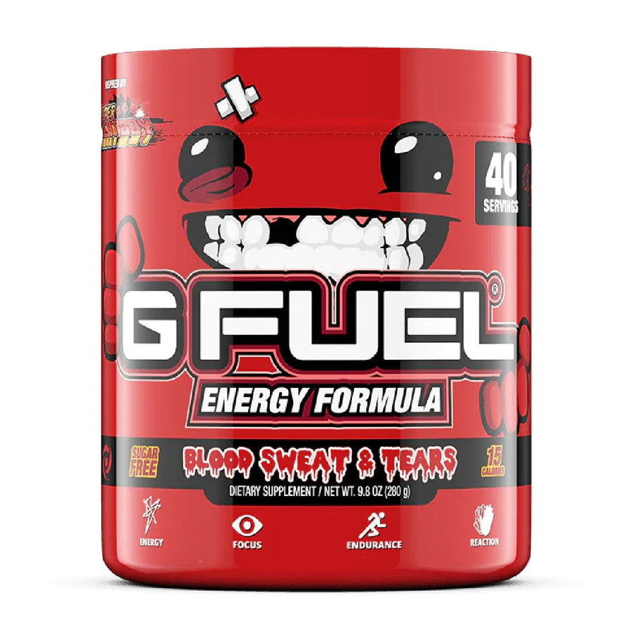 G FUEL Energy Formula Pre-Workout G Fuel Size: 40 Servings Flavor: BLOOD SWEAT & TEARS (Cinnamon Candy)
