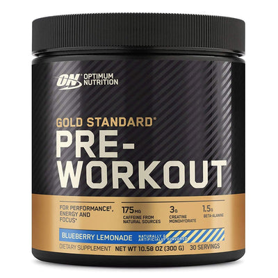 Gold Standard Pre-Workout Pre-Workout Optimum Nutrition Size: 30 Servings Flavor: Blueberry Lemonade